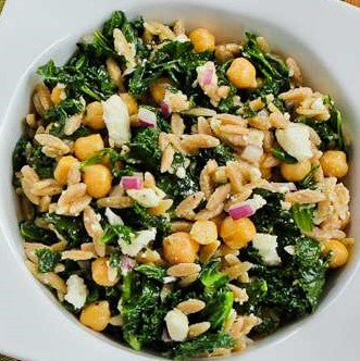 Kale Garbanzo and Olive Salad