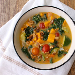 Kale and Mixed Vegetable Curry