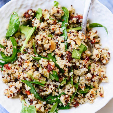 Spinach Quinoa Salad with Nuts